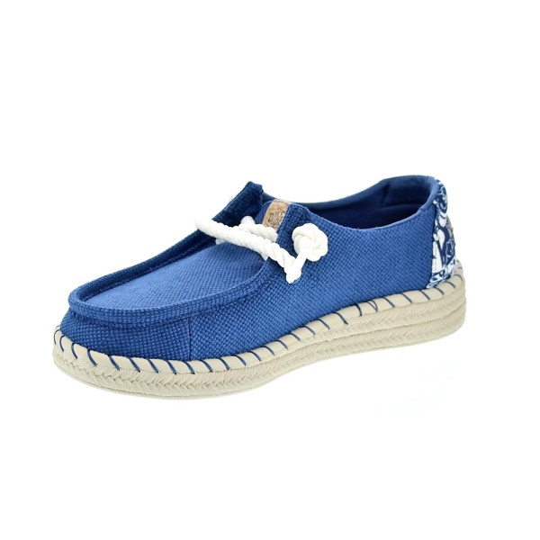 Mocasines Hey Dude zapatos Mujer modelo Wendy Espadrille Azul 