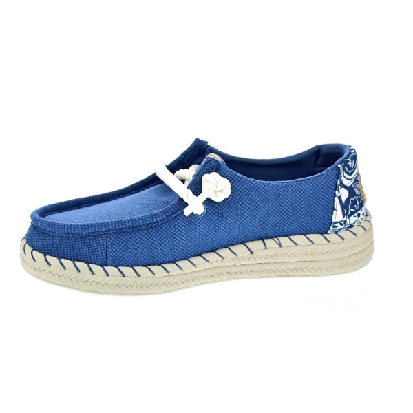 Mocasines Hey Dude zapatos Mujer modelo Wendy Espadrille Azul 