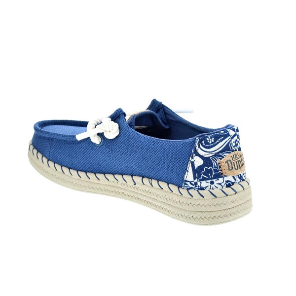 Mocasines Hey Dude zapatos Mujer modelo Wendy Espadrille Azul 