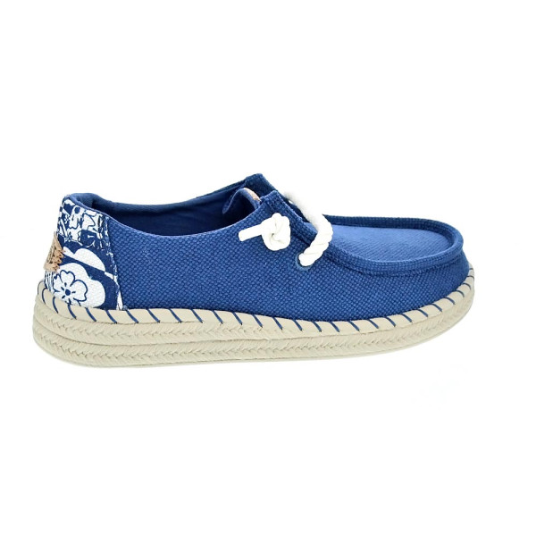 Mocasines Hey Dude zapatos Mujer modelo Wendy Espadrille Azul 