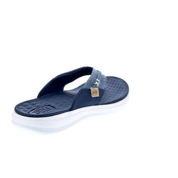 Sandalias Hey Dude zapatos Hombre modelo Finn Slip Azul 