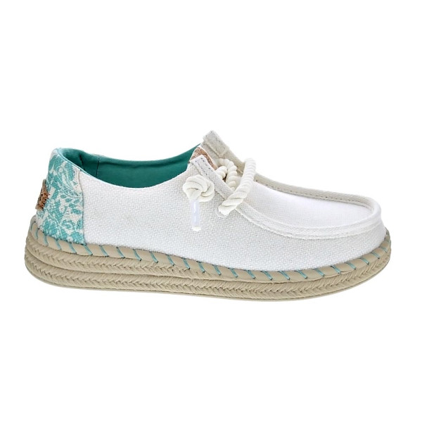 Mocasines Hey Dude zapatos Mujer modelo Wendy Espadrille Blanco 