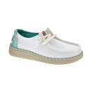 Mocasines Hey Dude zapatos Mujer modelo Wendy Espadrille Blanco 