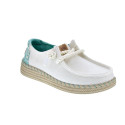 Mocasines Hey Dude zapatos Mujer modelo Wendy Espadrille Blanco 