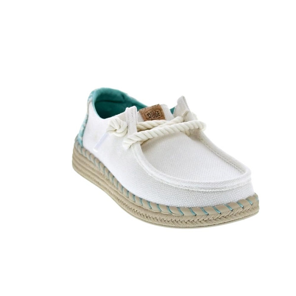 Mocasines Hey Dude zapatos Mujer modelo Wendy Espadrille Blanco 