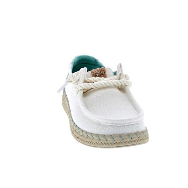 Mocasines Hey Dude zapatos Mujer modelo Wendy Espadrille Blanco 