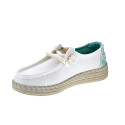 Mocasines Hey Dude zapatos Mujer modelo Wendy Espadrille Blanco 