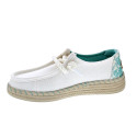 Mocasines Hey Dude zapatos Mujer modelo Wendy Espadrille Blanco 