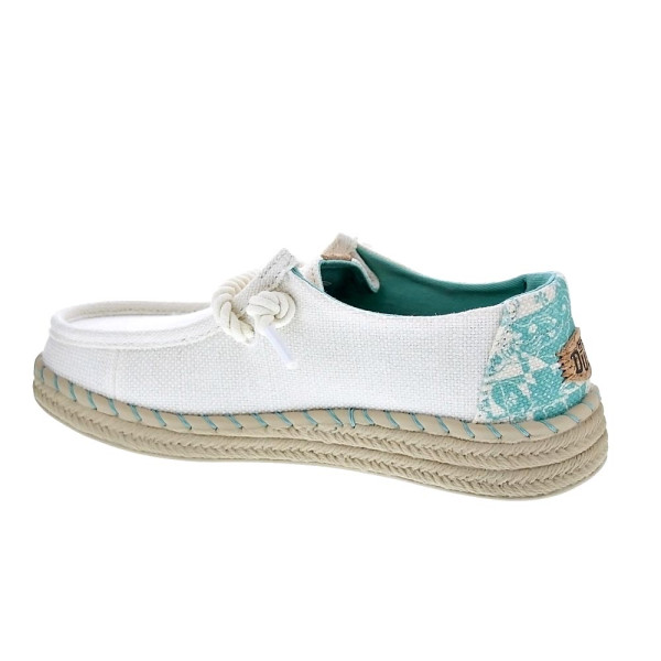 Mocasines Hey Dude zapatos Mujer modelo Wendy Espadrille Blanco 