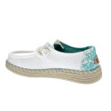 Mocasines Hey Dude zapatos Mujer modelo Wendy Espadrille Blanco 