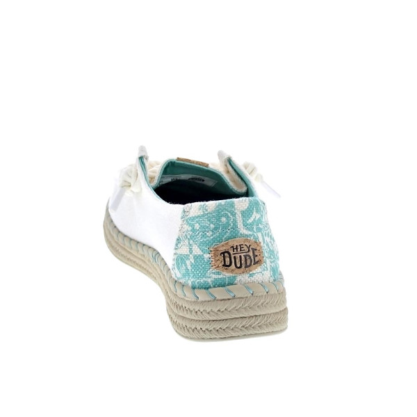 Mocasines Hey Dude zapatos Mujer modelo Wendy Espadrille Blanco 