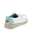 Mocasines Hey Dude zapatos Mujer modelo Wendy Espadrille Blanco 