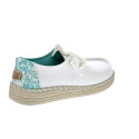 Mocasines Hey Dude zapatos Mujer modelo Wendy Espadrille Blanco 