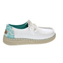 Mocasines Hey Dude zapatos Mujer modelo Wendy Espadrille Blanco 