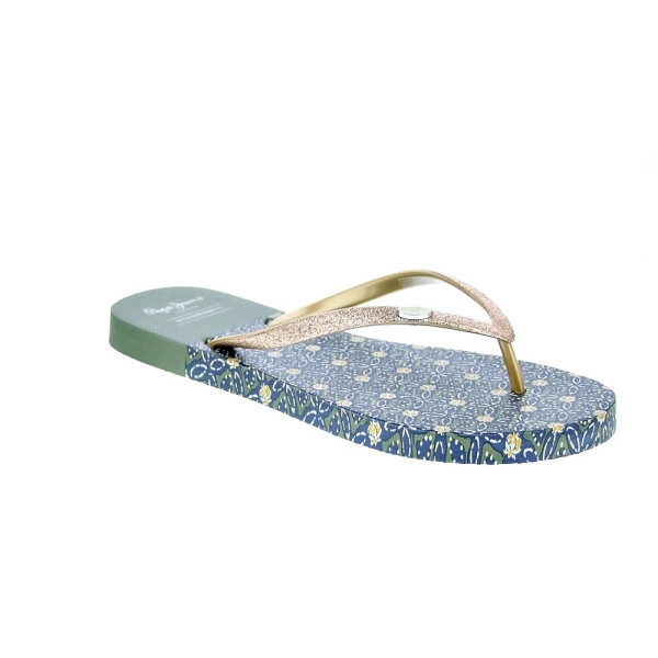 Chanclas Pepe Jeans zapatos Mujer modelo Rake Wing Oro 