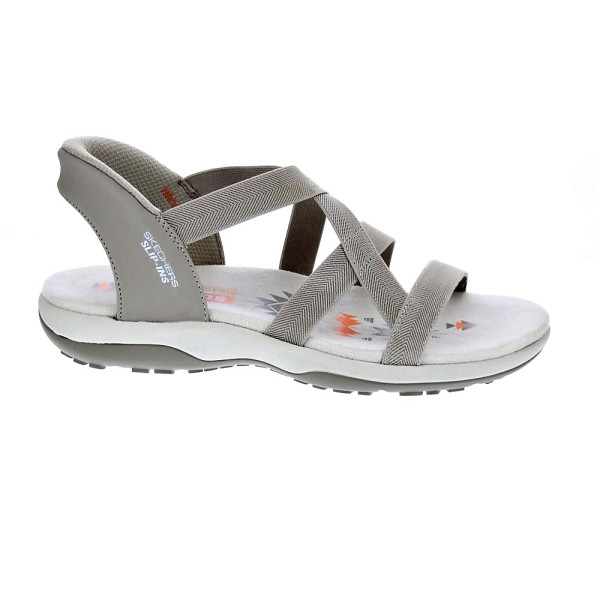 Sandalias Skechers zapatos Mujer modelo Reggae Slim Beige 