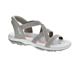 Sandalias Skechers zapatos Mujer modelo Reggae Slim Beige  2