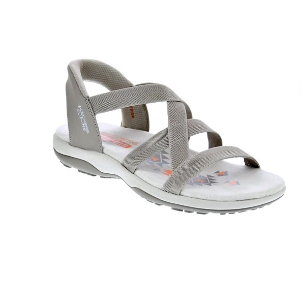 Sandalias Skechers zapatos Mujer modelo Reggae Slim Beige 