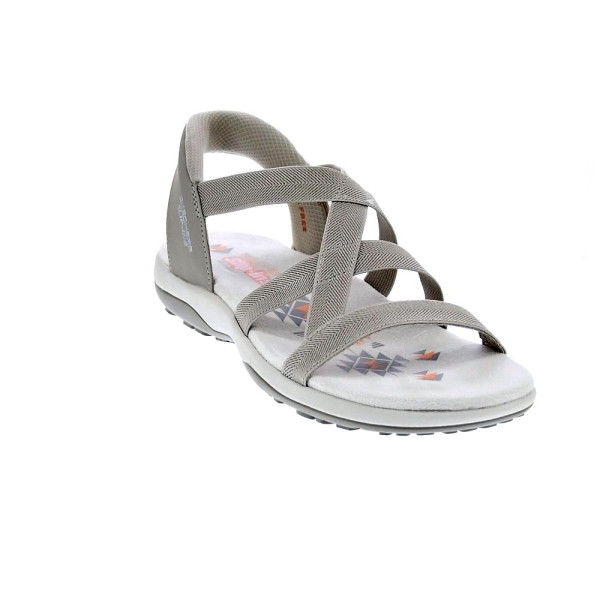 Sandalias Skechers zapatos Mujer modelo Reggae Slim Beige 