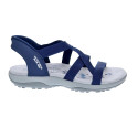 Sandalias Skechers zapatos Mujer modelo Reggae Slim Azul 