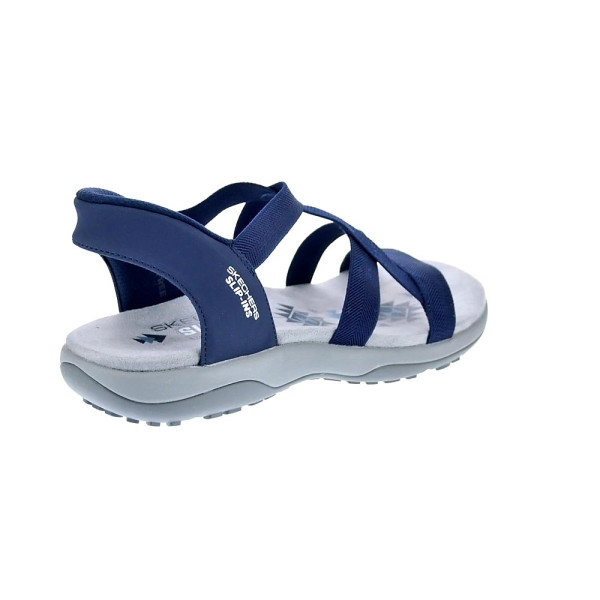Sandalias Skechers zapatos Mujer modelo Reggae Slim Azul 