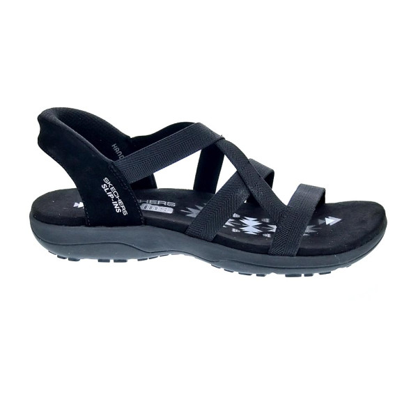 Sandalias Skechers zapatos Mujer modelo Reggae Slim Negro 