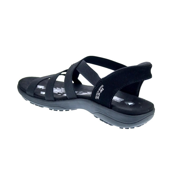 Sandalias Skechers zapatos Mujer modelo Reggae Slim Negro 