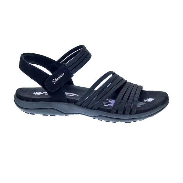 Sandalias Skechers zapatos Mujer modelo Reggae Slim Negro 