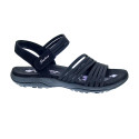 Sandalias Skechers zapatos Mujer modelo Reggae Slim Negro 