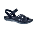 Sandalias Skechers zapatos Mujer modelo Reggae Slim Negro 