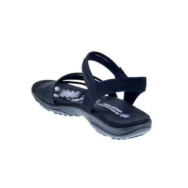 Sandalias Skechers zapatos Mujer modelo Reggae Slim Negro 
