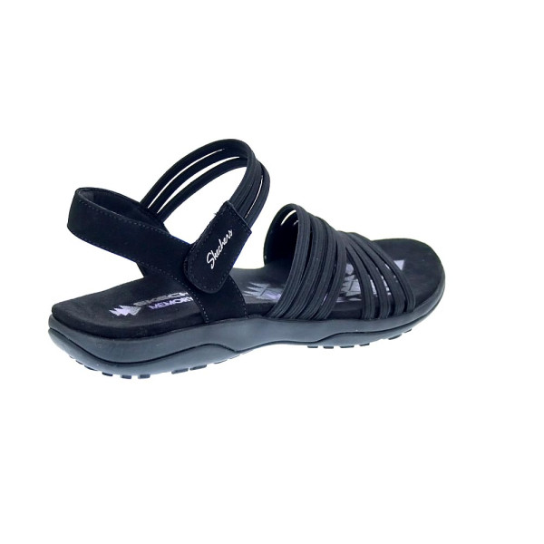 Sandalias Skechers zapatos Mujer modelo Reggae Slim Negro 