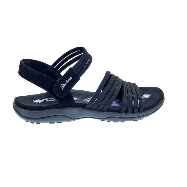 Sandalias Skechers zapatos Mujer modelo Reggae Slim Negro 