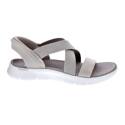 Sandalias Skechers zapatos Mujer modelo Go Walk Flex Beige 