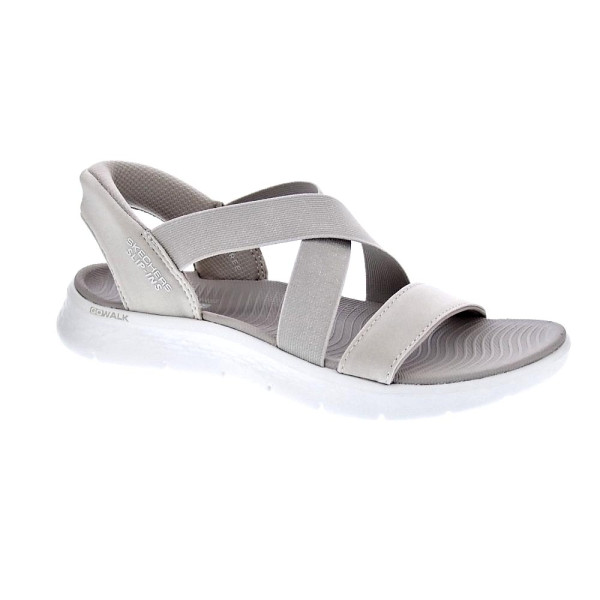 Sandalias Skechers zapatos Mujer modelo Go Walk Flex Beige 