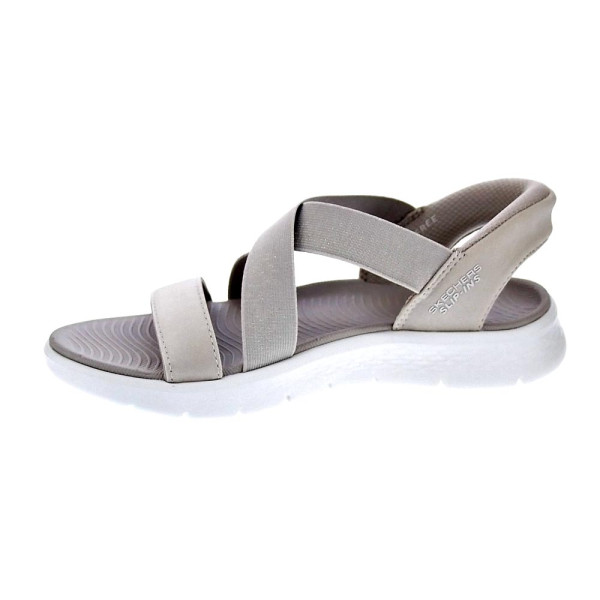 Sandalias Skechers zapatos Mujer modelo Go Walk Flex Beige 