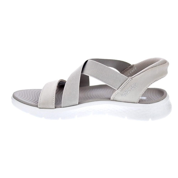 Sandalias Skechers zapatos Mujer modelo Go Walk Flex Beige 