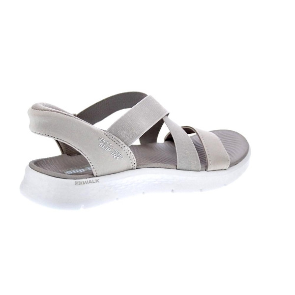 Sandalias Skechers zapatos Mujer modelo Go Walk Flex Beige 