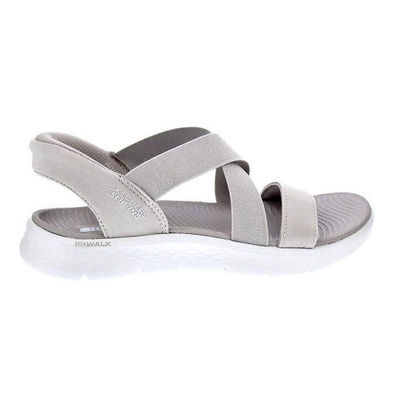 Sandalias Skechers zapatos Mujer modelo Go Walk Flex Beige 
