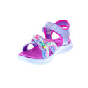 Sandalias Skechers zapatos Niña modelo Jumpsters Plata 