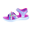 Sandalias Skechers zapatos Niña modelo Jumpsters Plata 