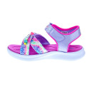 Sandalias Skechers zapatos Niña modelo Jumpsters Plata 