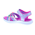 Sandalias Skechers zapatos Niña modelo Jumpsters Plata 