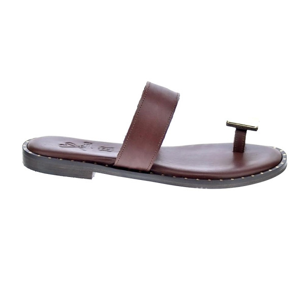 Sandalias S Piero zapatos Mujer modelo Studded Flat Marrón 