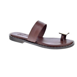 Sandalias S Piero zapatos Mujer modelo Studded Flat Marrón  2