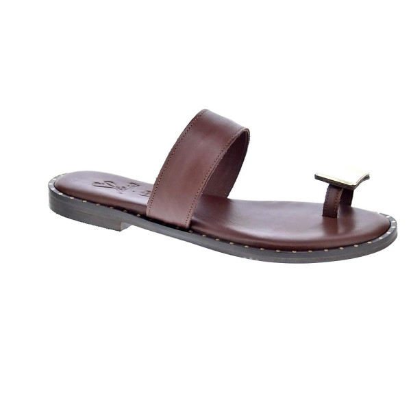 Sandalias S Piero zapatos Mujer modelo Studded Flat Marrón 