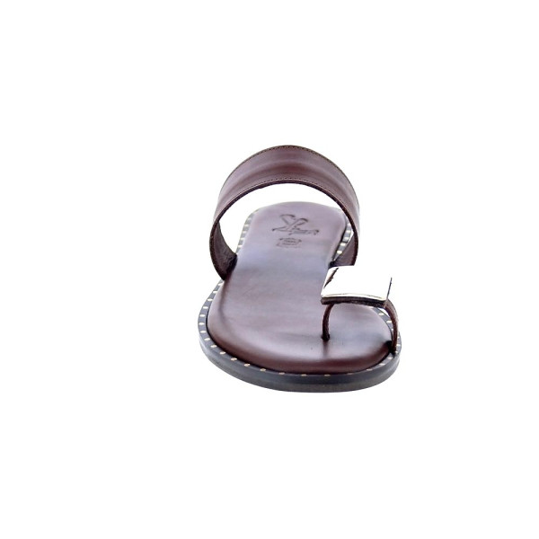 Sandalias S Piero zapatos Mujer modelo Studded Flat Marrón 