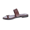 Sandalias S Piero zapatos Mujer modelo Studded Flat Marrón 