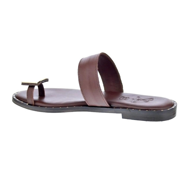 Sandalias S Piero zapatos Mujer modelo Studded Flat Marrón 