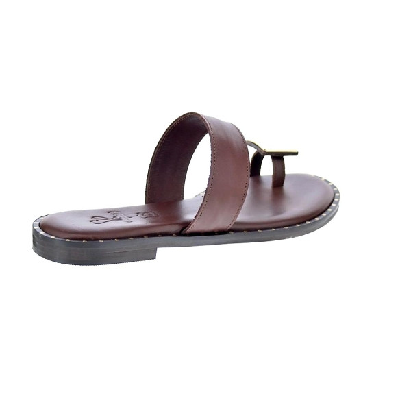 Sandalias S Piero zapatos Mujer modelo Studded Flat Marrón 